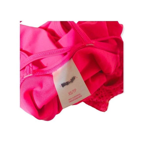 One Piece Swimsuit xs pink little girl 4T - Picture 3 of 6